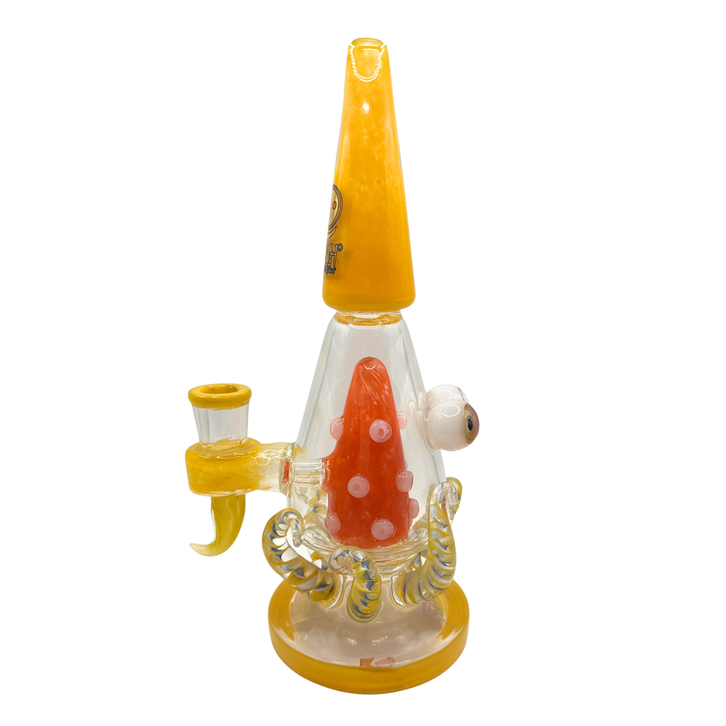 LOOKAH 10" Cute Octopus Monster Perc Glass Water Pipe