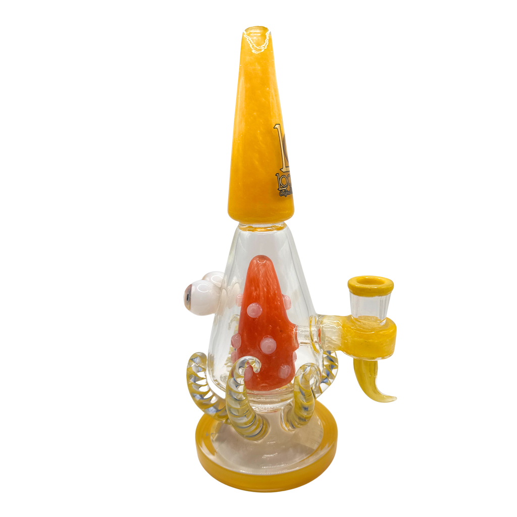 LOOKAH 10" Cute Octopus Monster Perc Glass Water Pipe