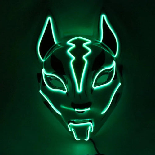 Neon EL Wire Joker Halloween Mask