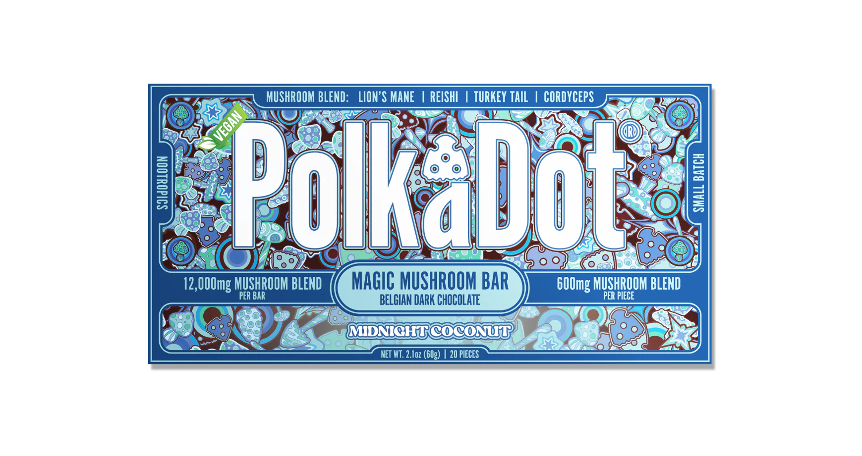PolkaDot Mushroom Chocolate Bars