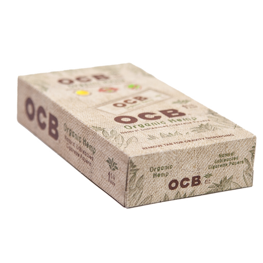 OCB 1.25” Unbleached Organic Hemp Rolling Papers | 24pc Display