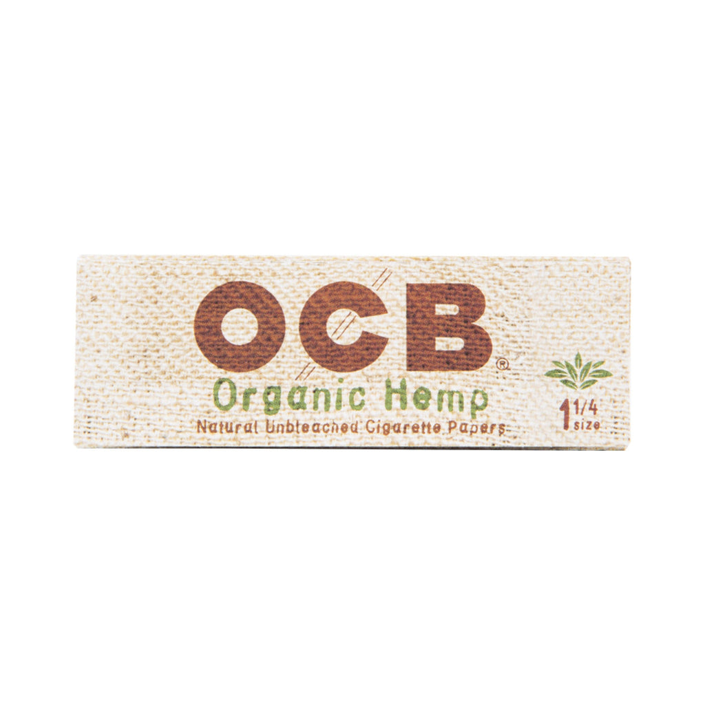 OCB 1.25” Unbleached Organic Hemp Rolling Papers | 24pc Display