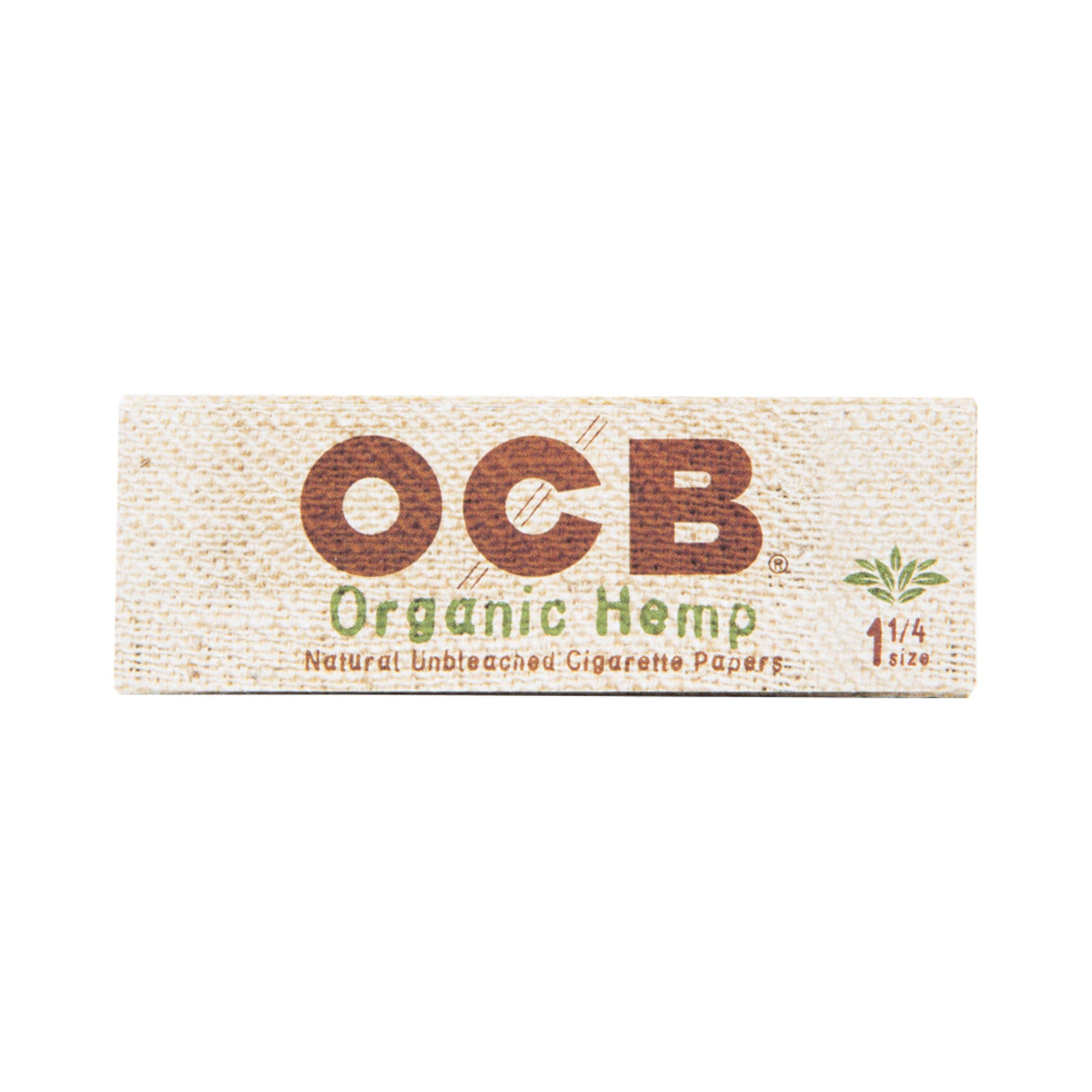 OCB 1.25” Unbleached Organic Hemp Rolling Papers | 24pc Display