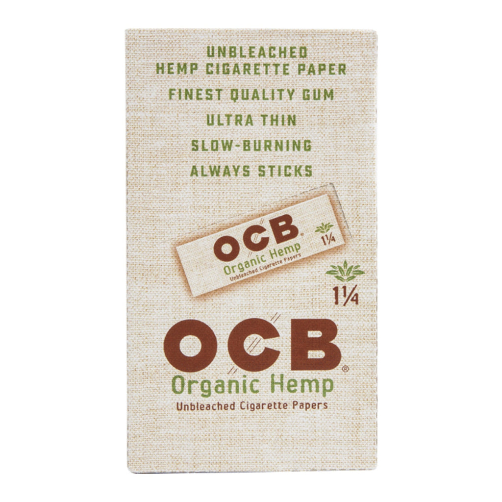 OCB 1.25” Unbleached Organic Hemp Rolling Papers | 24pc Display