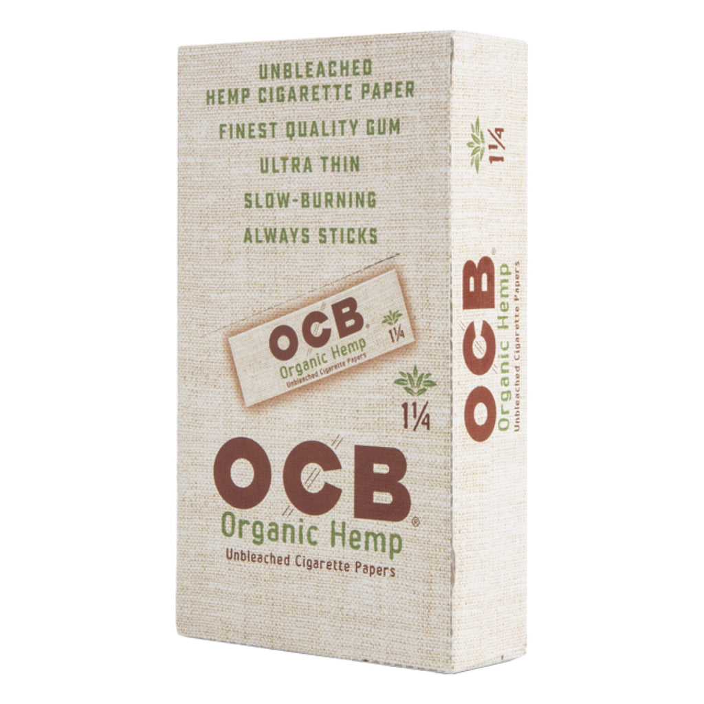 OCB 1.25” Unbleached Organic Hemp Rolling Papers | 24pc Display