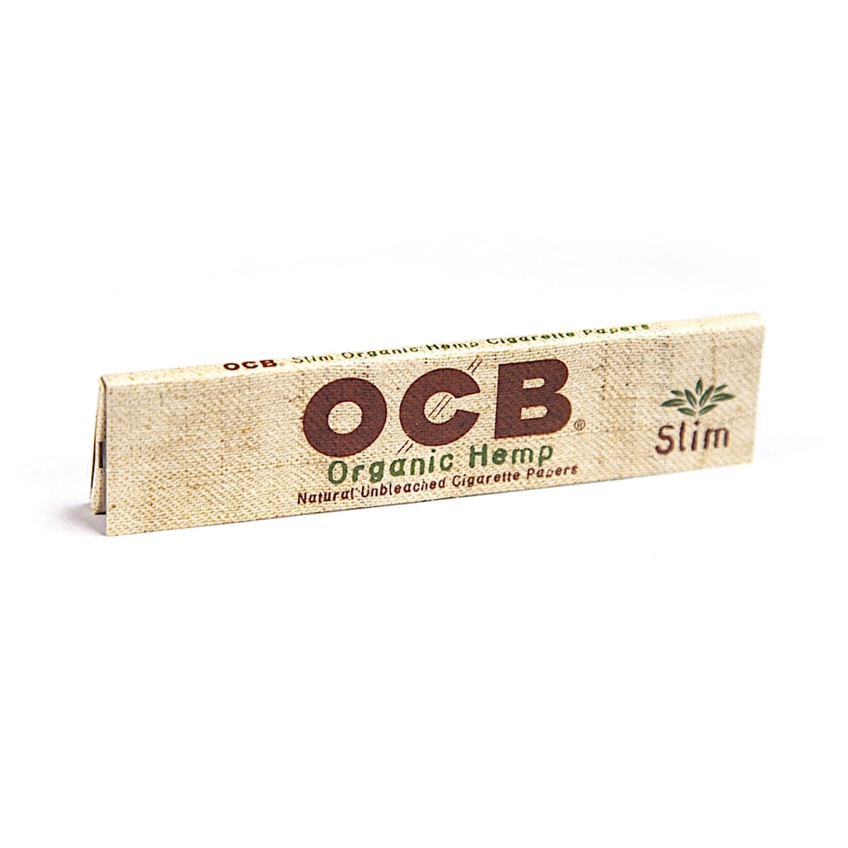OCB King Slim Unbleached Organic Hemp Rolling Papers | 24pc Display