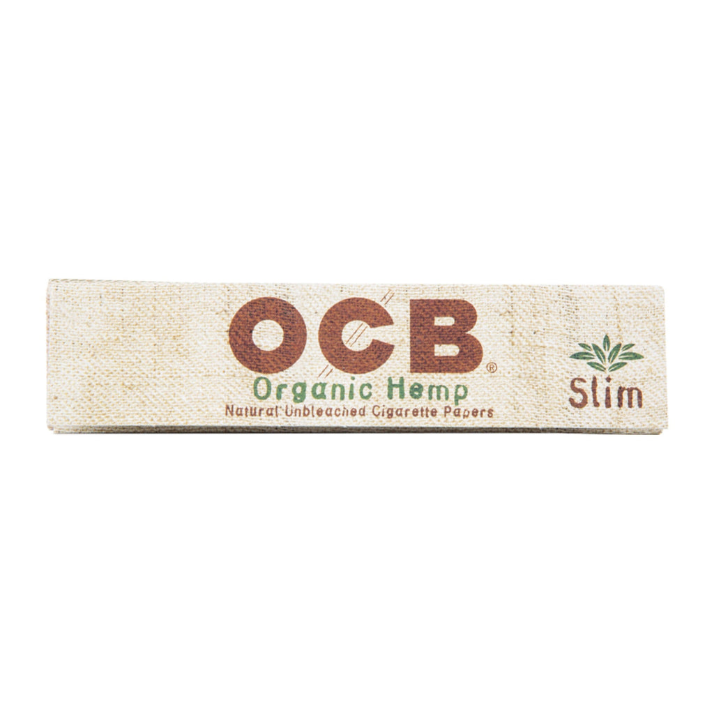 OCB King Slim Unbleached Organic Hemp Rolling Papers | 24pc Display