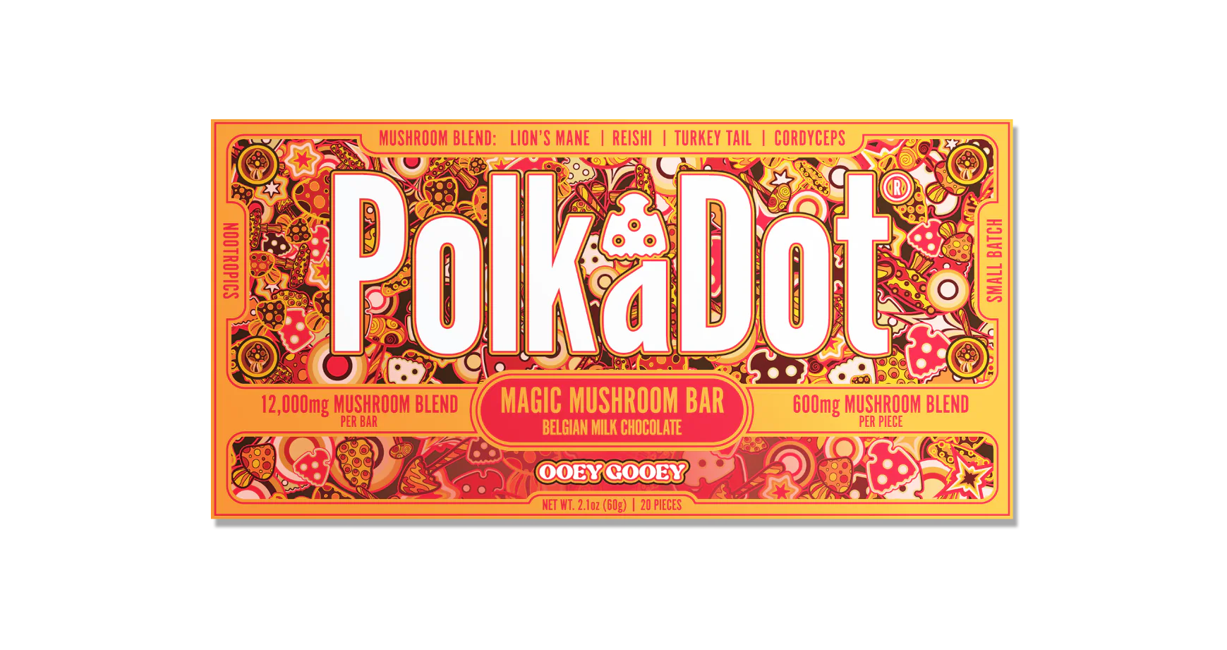 PolkaDot Mushroom Chocolate Bars