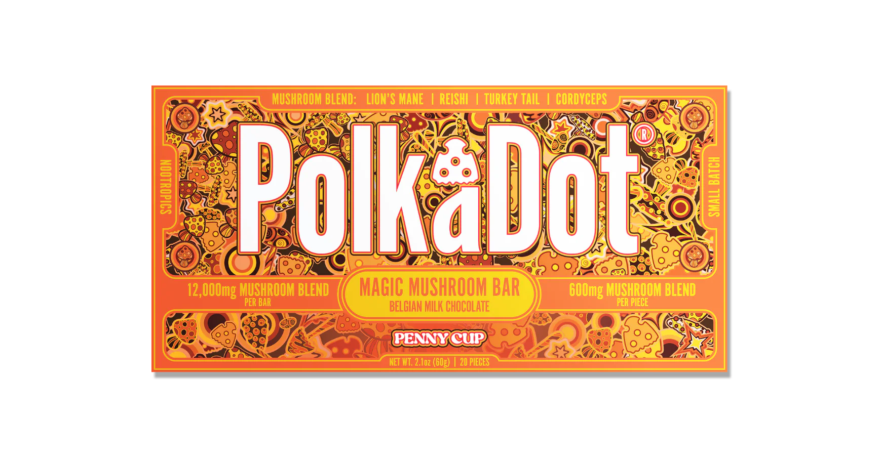 PolkaDot Mushroom Chocolate Bars