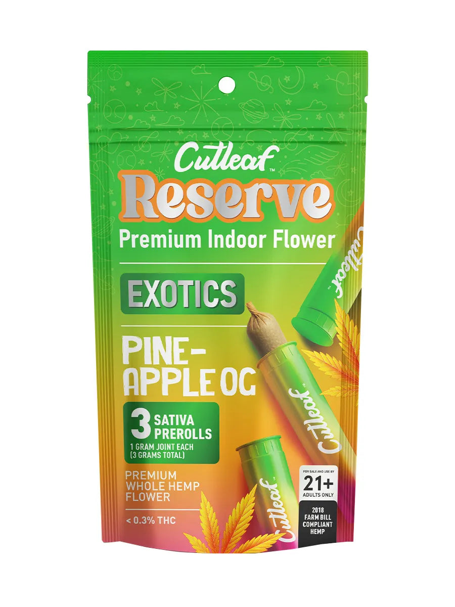 Cutleaf Reserve Exotic Prerolls 3pk