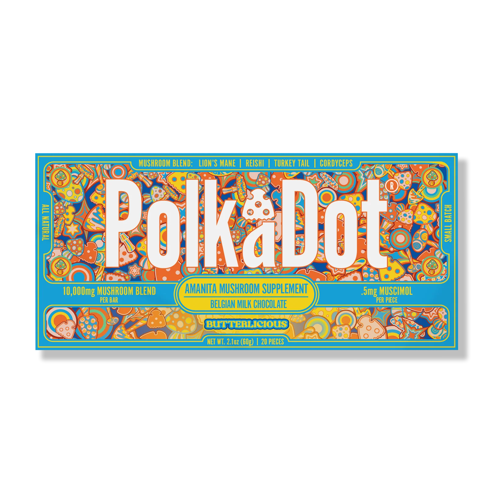 PolkaDot Mushroom Chocolate Bars
