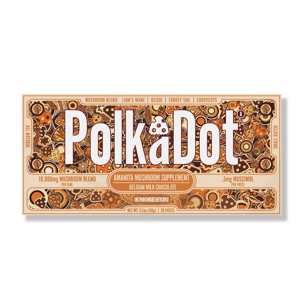 PolkaDot Mushroom Chocolate Bars