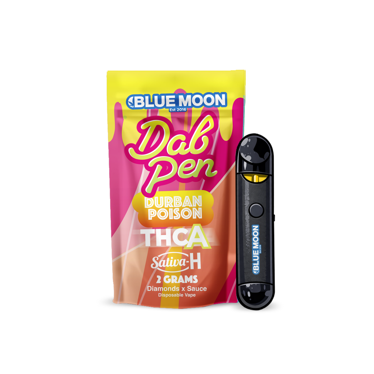 2g THC-A Dab Pen Disposable Durban Poison – 5 pack