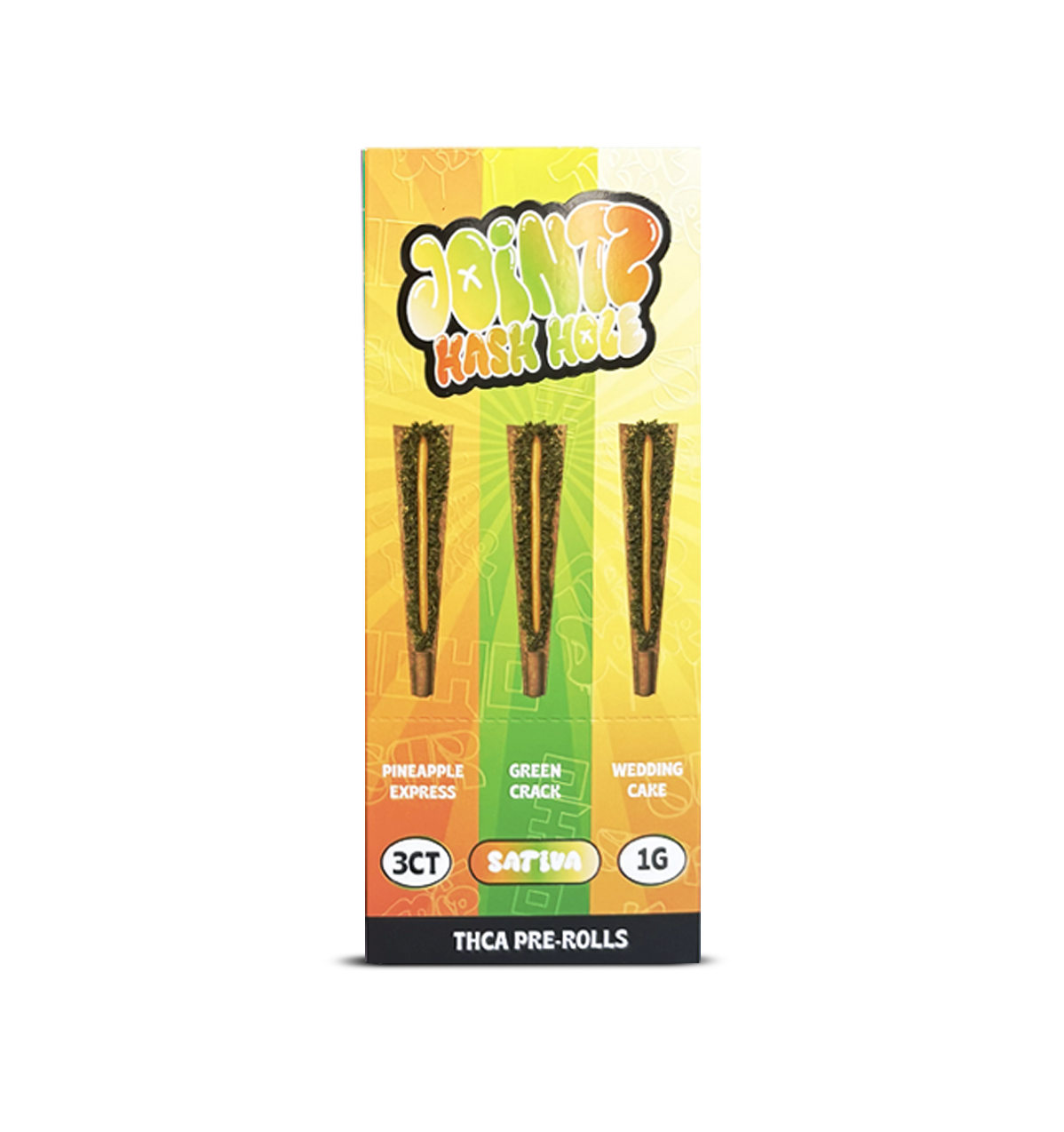 JOINTZ – HASH HOLE -SATIVA (P/G/W) – 10pk