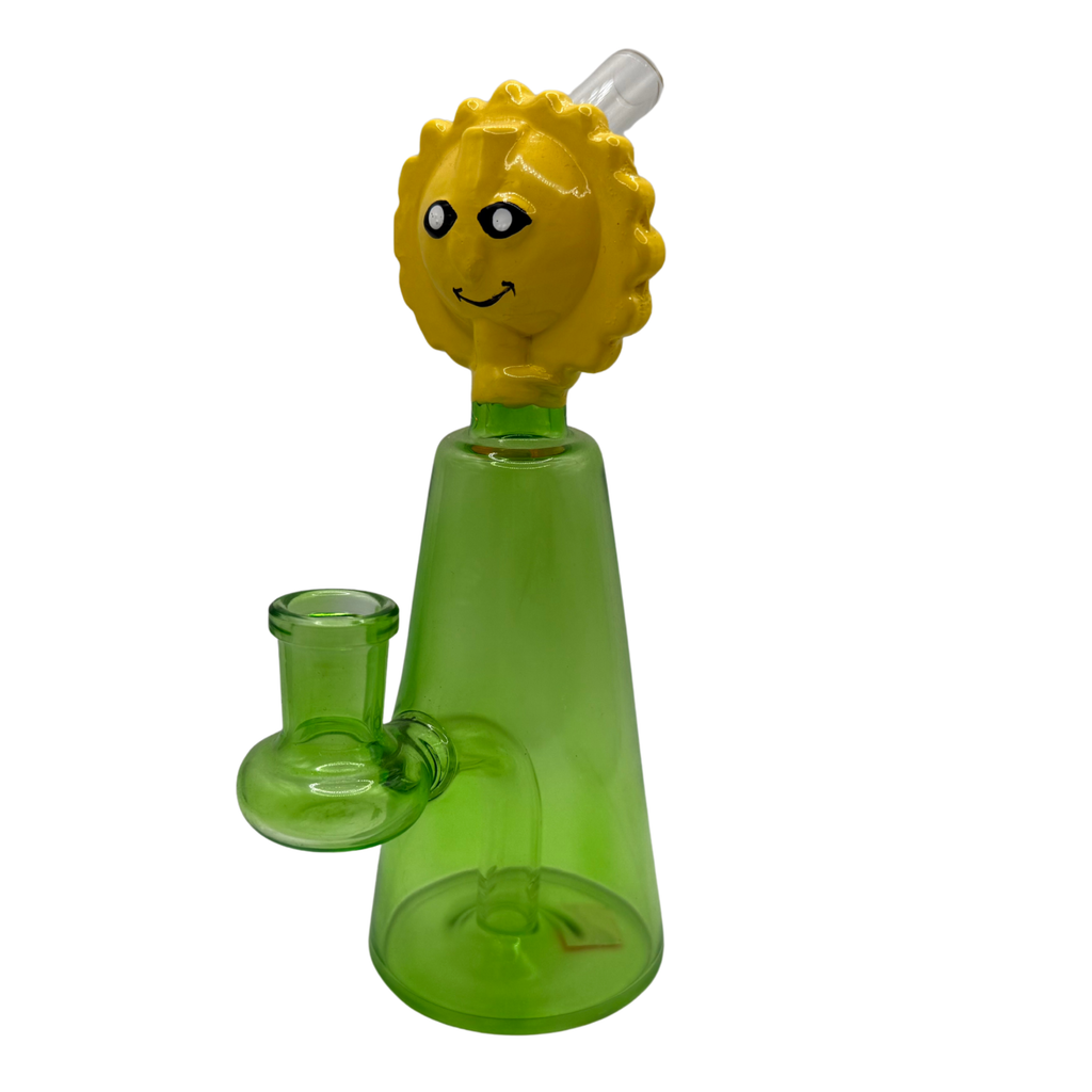 Sunny Side Glass Water Pipe – Green