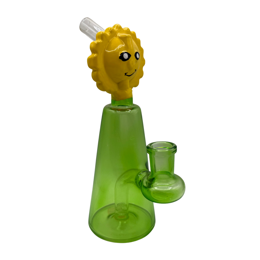Sunny Side Glass Water Pipe – Green