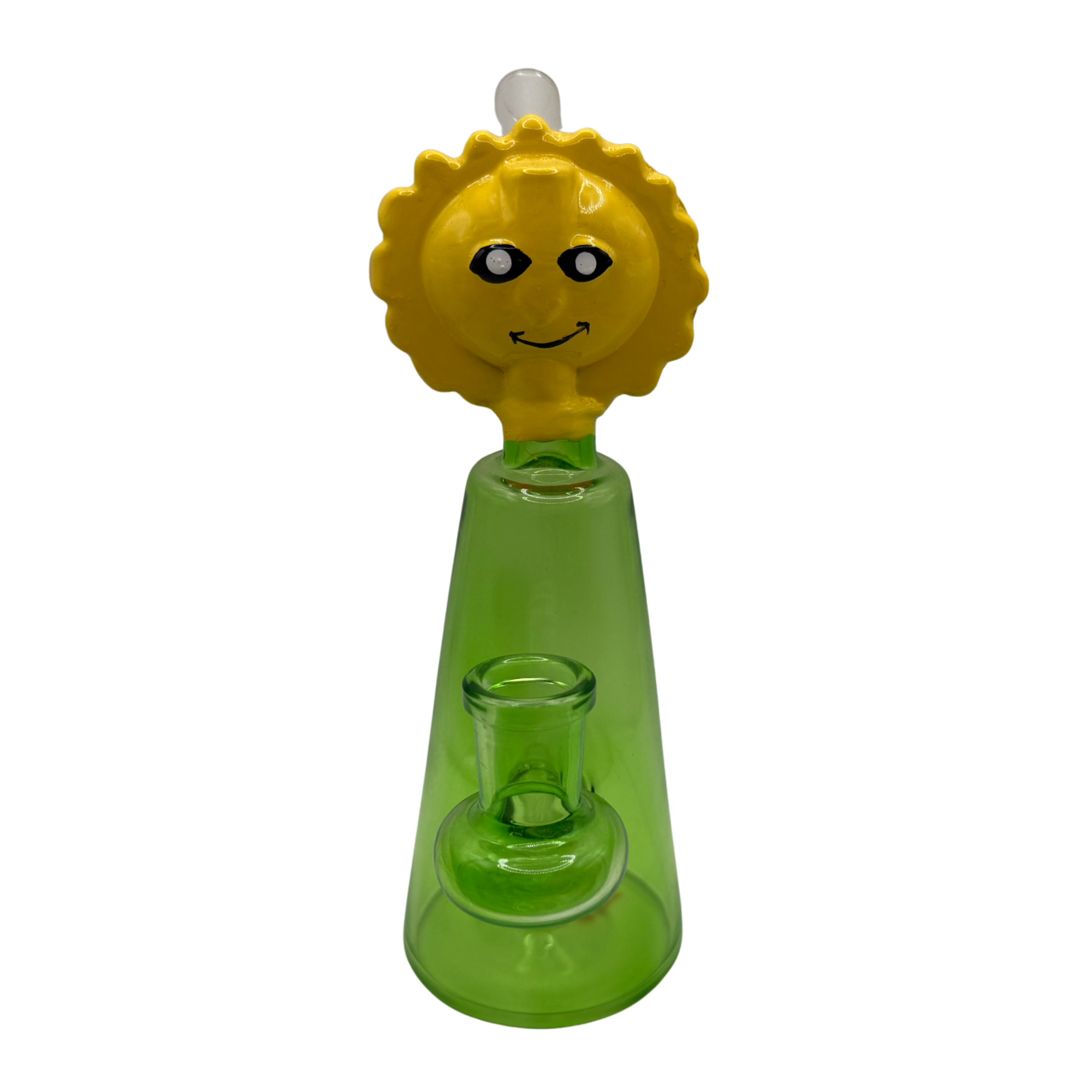 Sunny Side Glass Water Pipe – Green