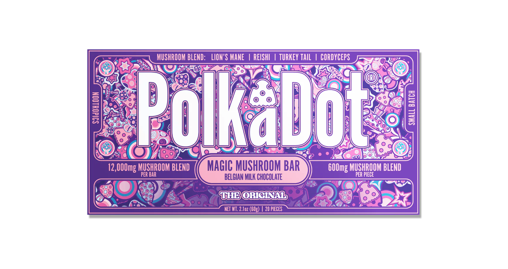 PolkaDot Mushroom Chocolate Bars