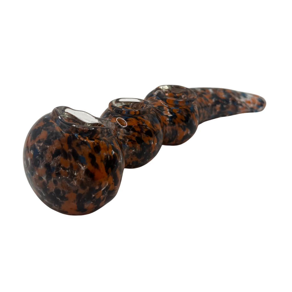 Tri-Glitch Wave Glass Hand Pipe