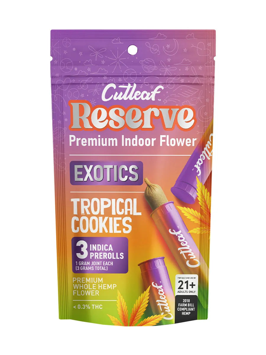 Cutleaf Reserve Exotic Prerolls 3pk