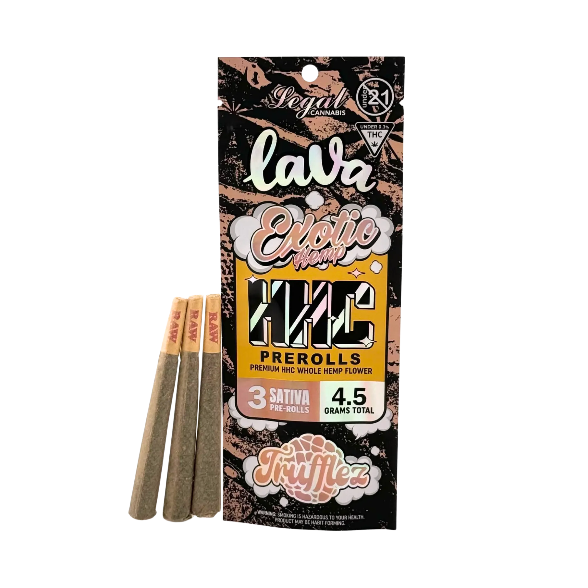 LAVA Exotic Hemp HHC Pre-Rolls 3pk (4.5g Total)