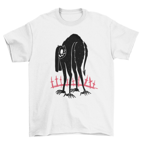 Cat demon monster halloween t-shirt