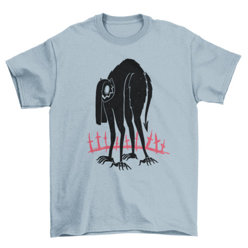 Cat demon monster halloween t-shirt