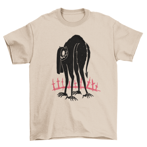 Cat demon monster halloween t-shirt