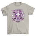 Goth doll and ghosts t-shirt