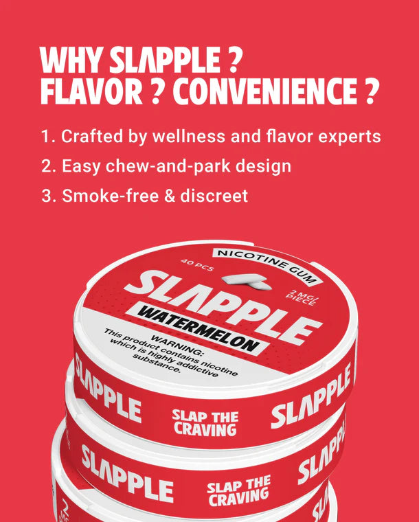 Slapple Nicotine Gum 40ct