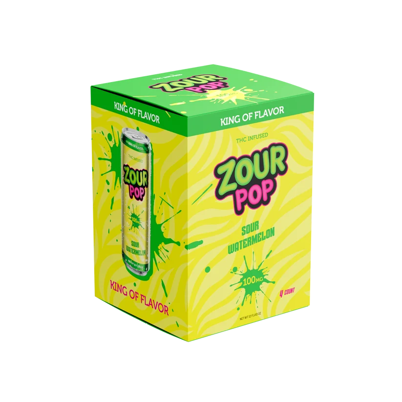 Zour Pop 100mg THC Drink