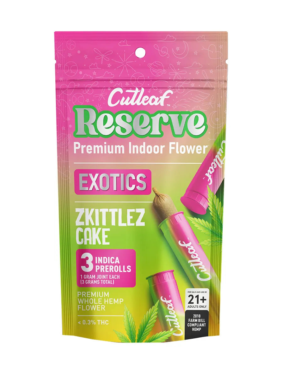 Cutleaf Reserve Exotic Prerolls 3pk