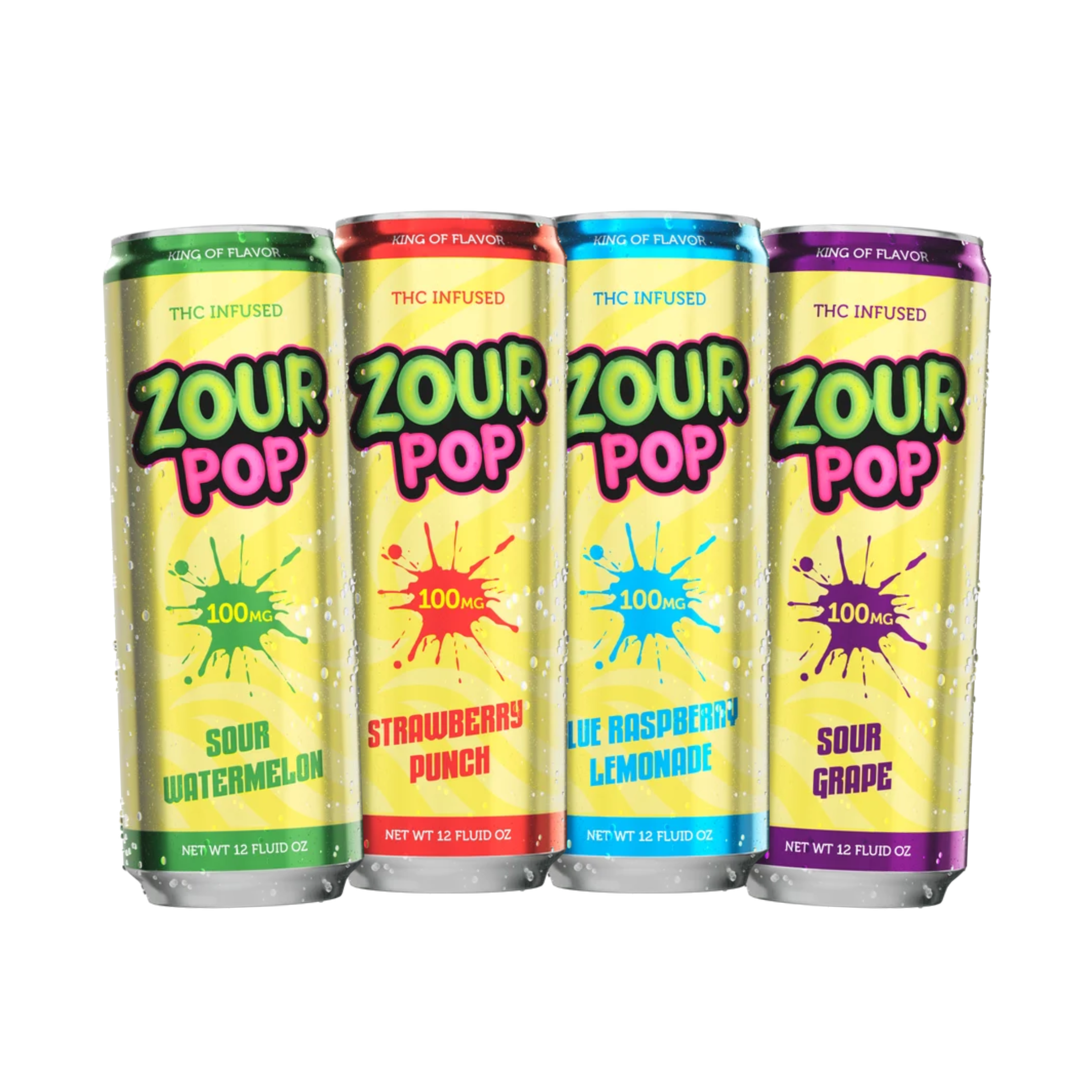 Zour Pop 100mg THC Drink