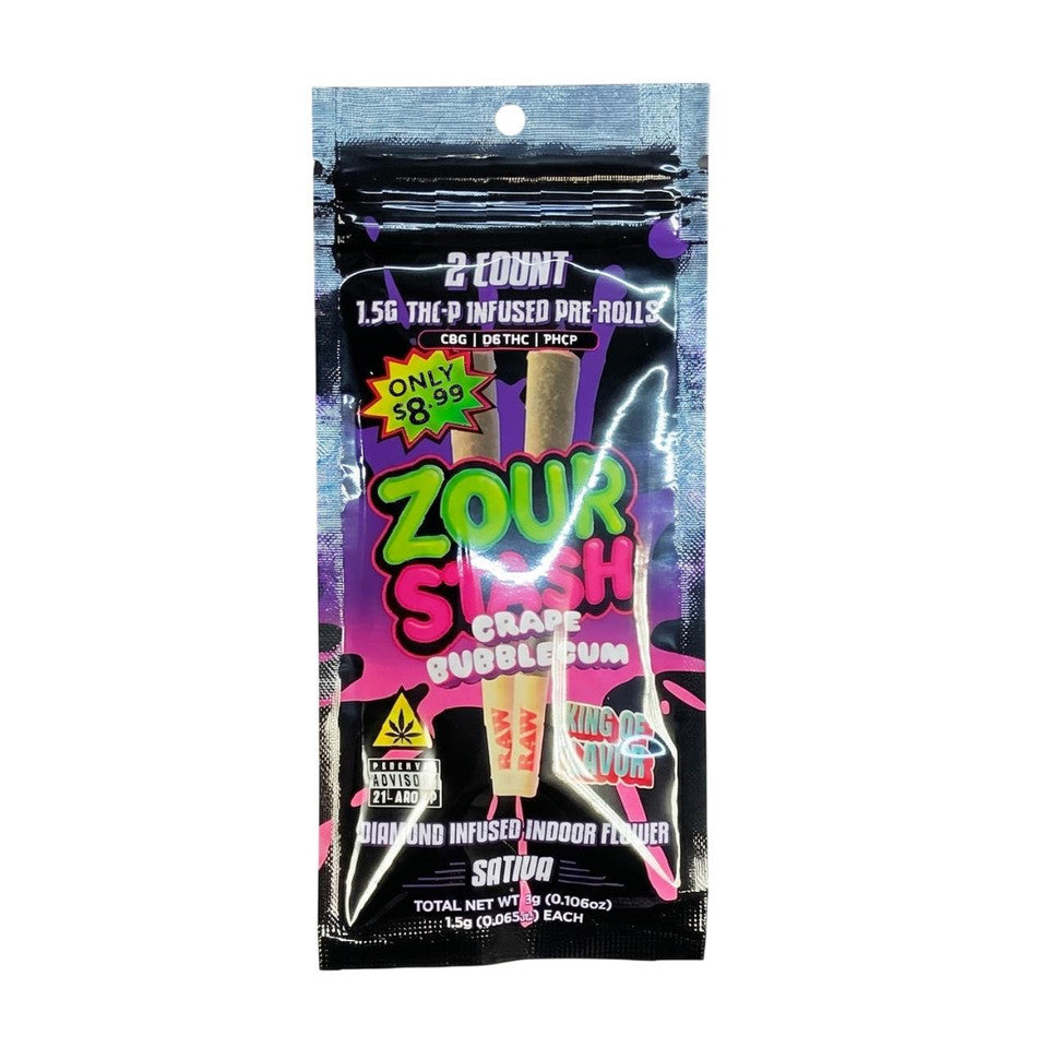 Zour Stash 2pk 1.5g Pre-Rolls