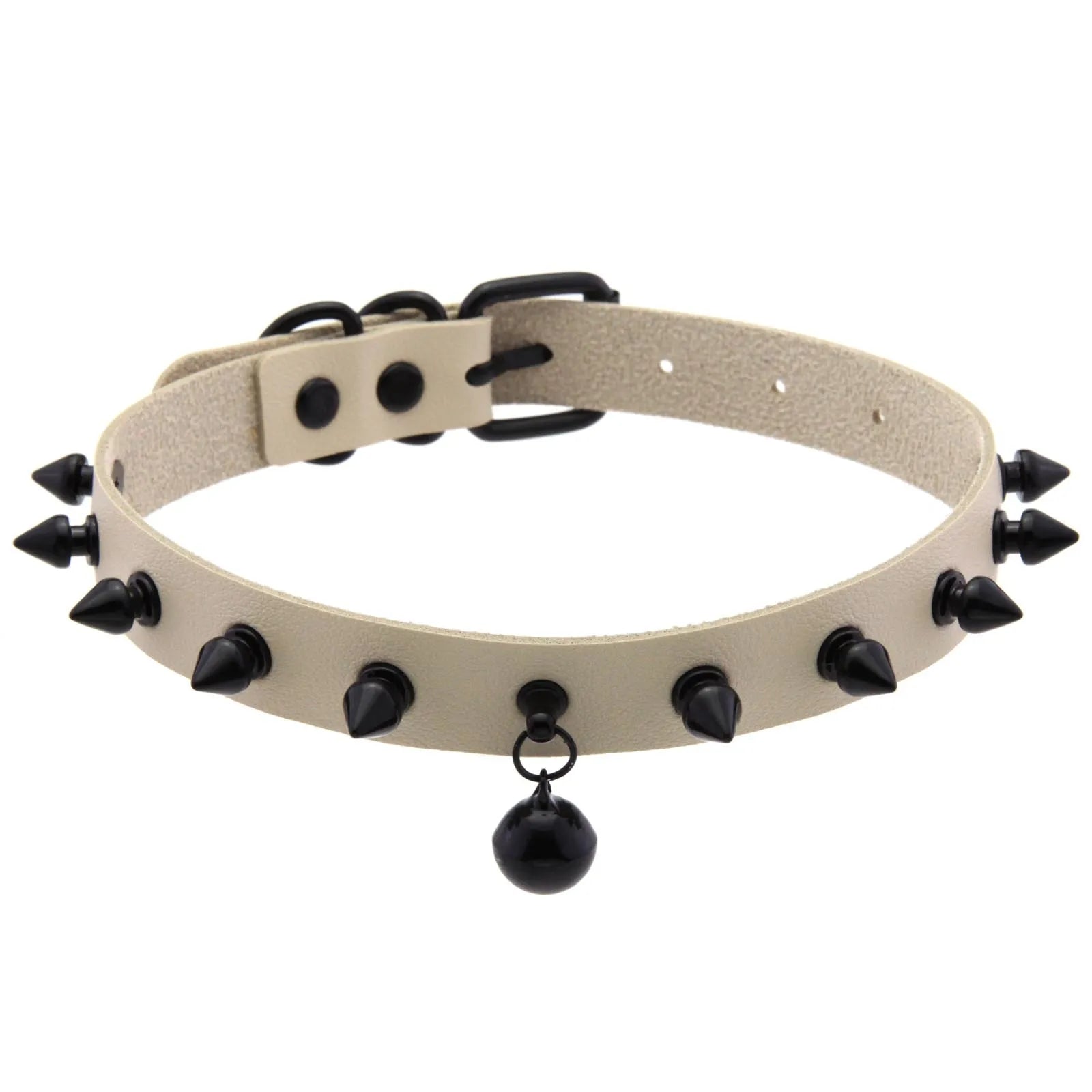 Punk Spiked Bell Choker