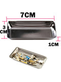 1pc Dental Instrument Tray Stainless Steel Holder for burs Files Dental Medical Tools Nail Tattoo Device Supplies Dish