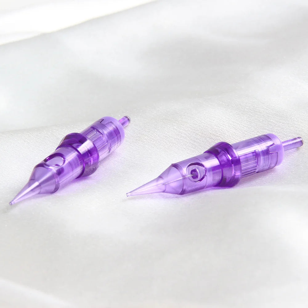 100PCS 1RL 0.18/0.25/0.3/0.35MM Tattoo Needles Cartridge Round Liner Sterilized Makeup Permanent Tattoo Cartridge Supplies