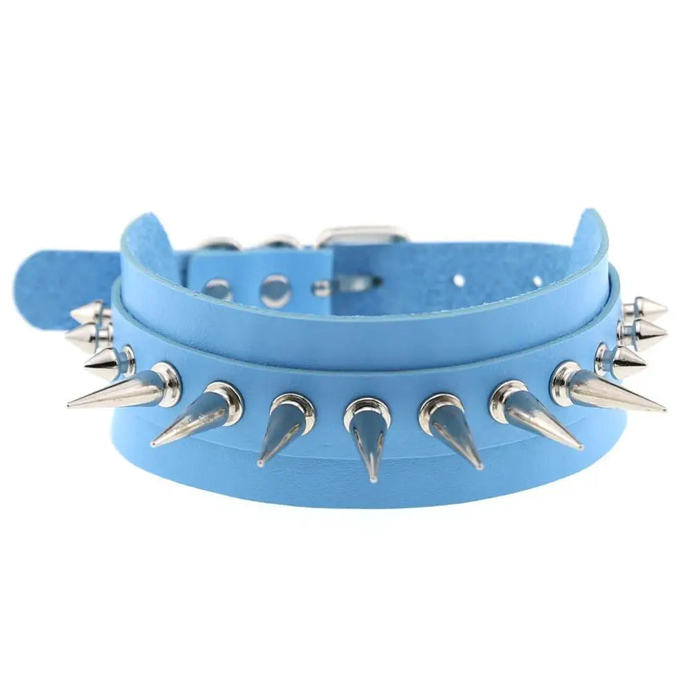 Punk Spiked Choker Collar