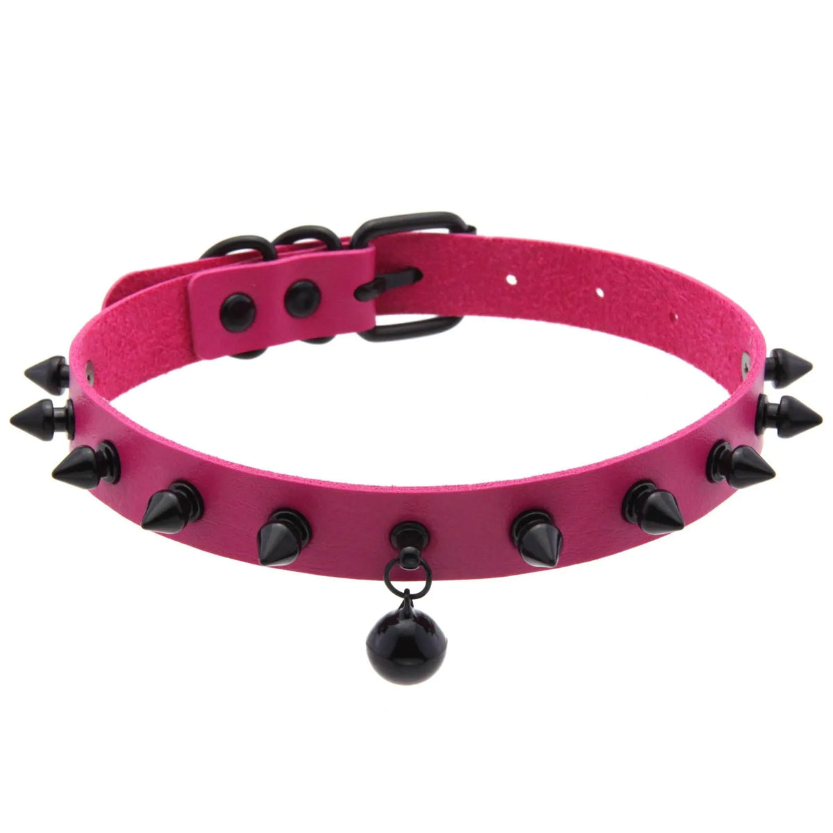 Punk Spiked Bell Choker