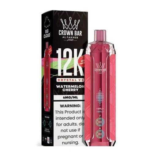 Al Fakher Crown Bar Crystal V2 12K — Watermelon Cherry — supplier packaging reference for internal review