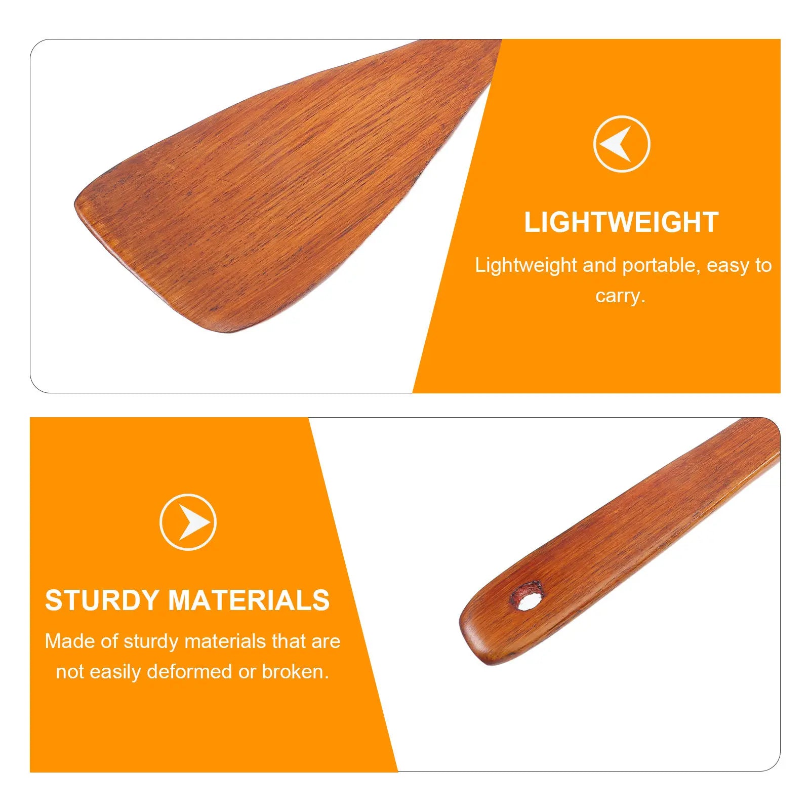 Wooden Spatula Nonstick Kitchen Utensils 12-Inch Ergonomic Right-Handed Turner for Stir-Frying Pancakes Eggs Cooking Tool
