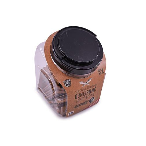 Afghan Hemp 1¼ inch rolling papers — 50-booklet jar