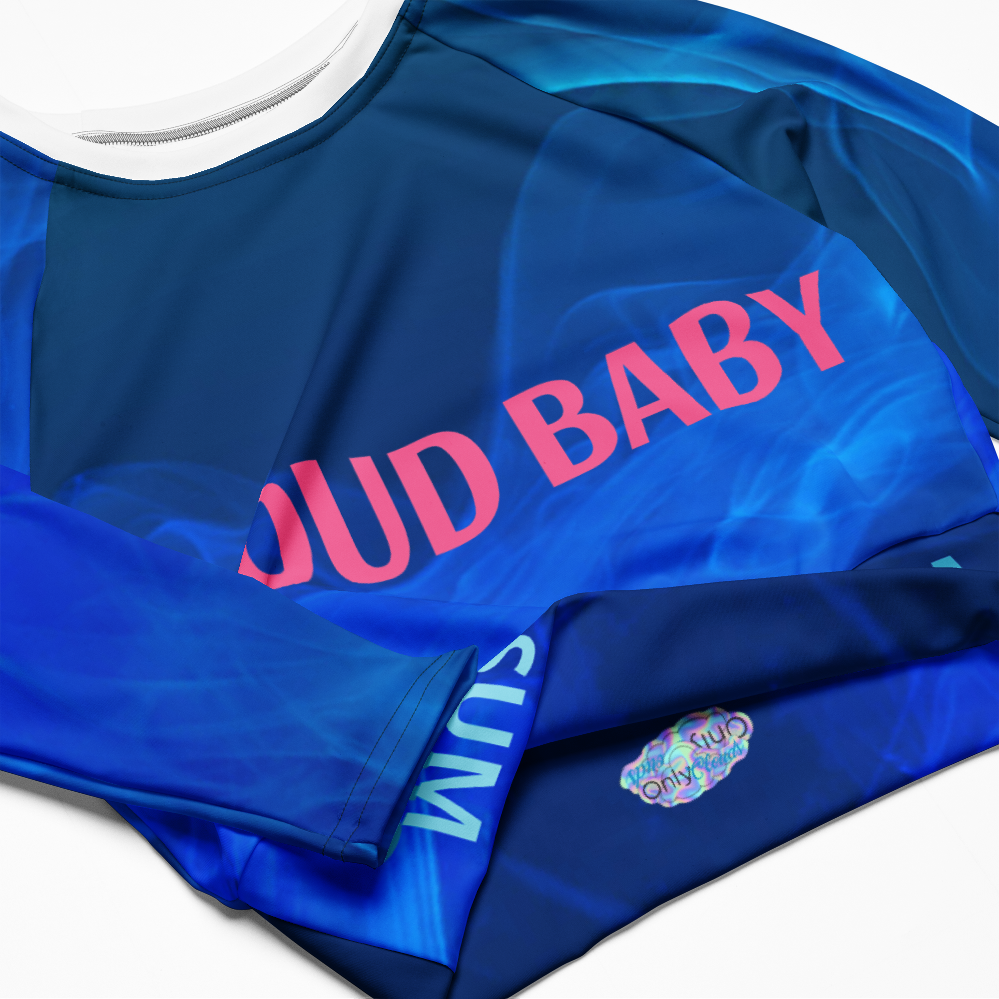 Cloud Baby Long-Sleeve Crop Top