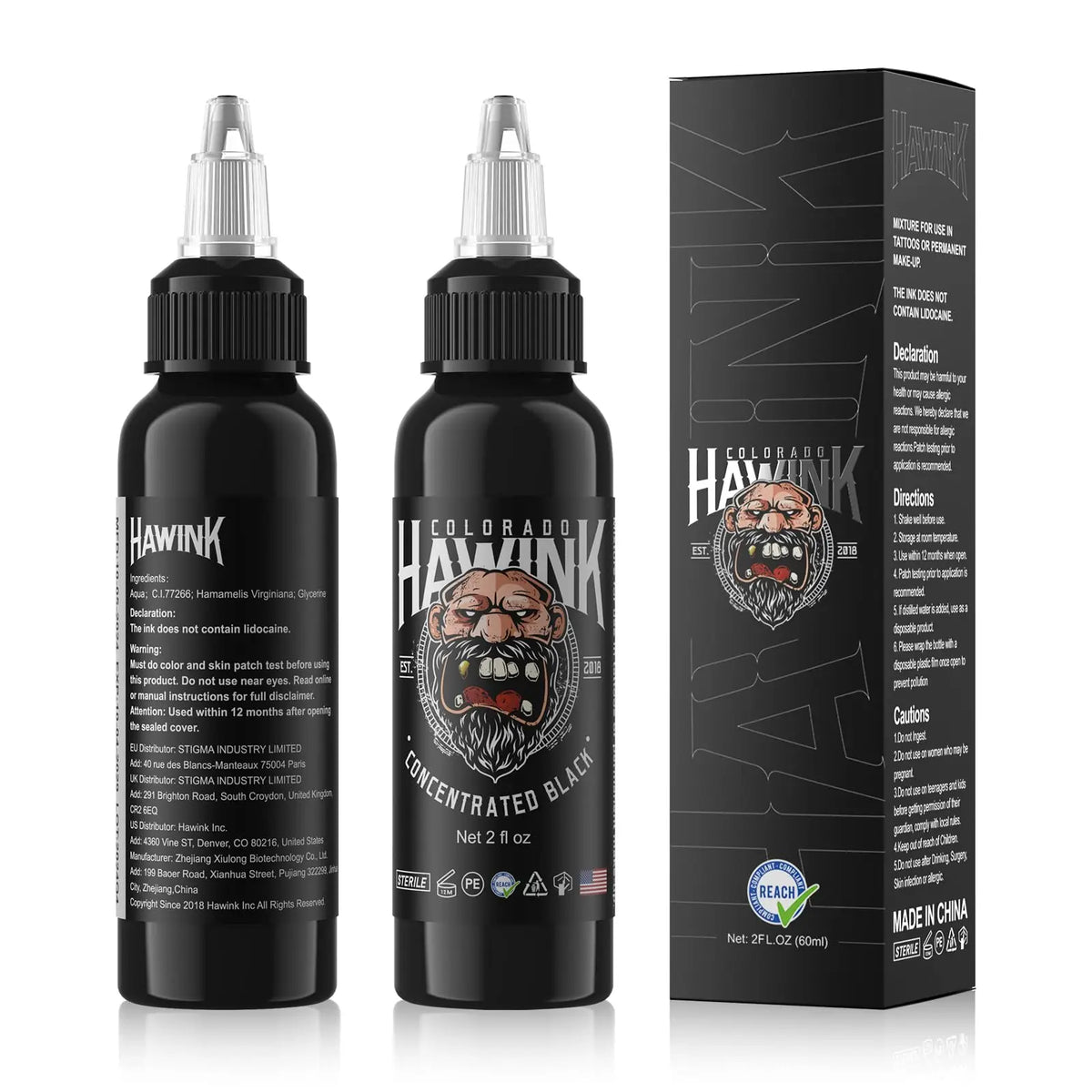 Hawink Premium Black Tattoo Ink