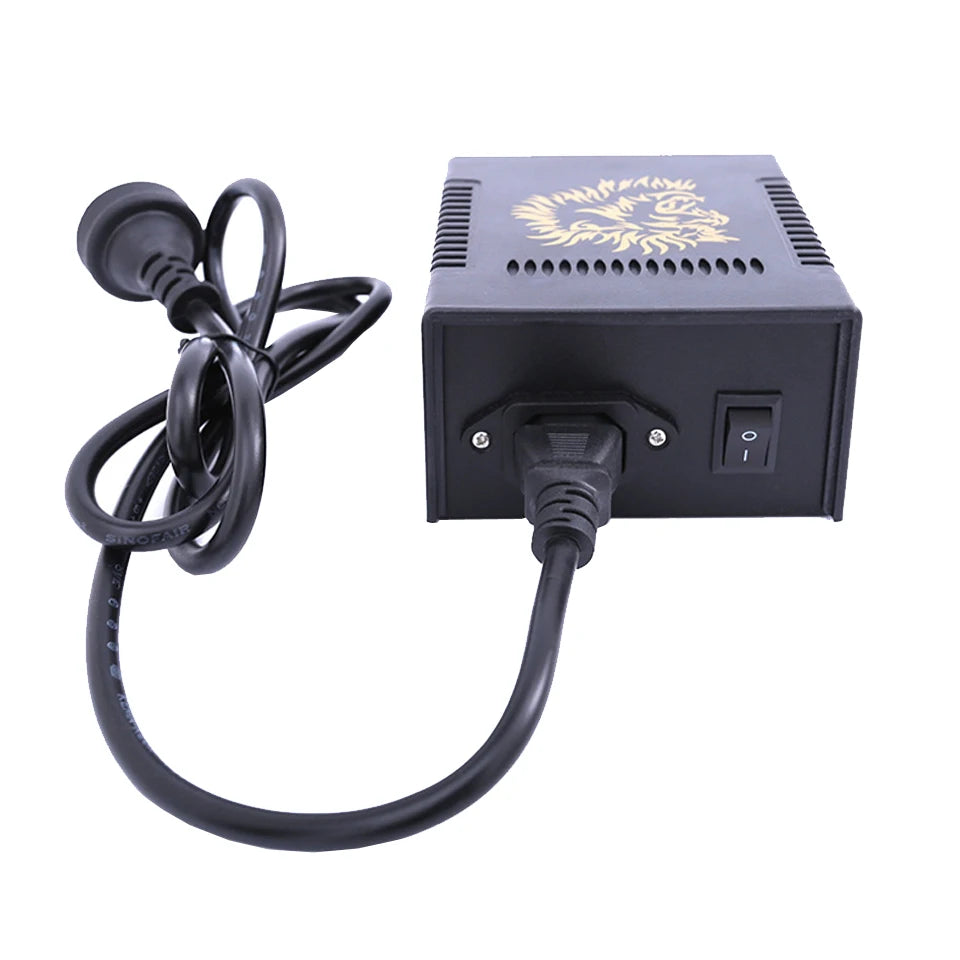 1 Set Lion Tattoo Power Supply With 3 LCD Digital Adjustable Tatu Power Adaptor Professional Tattoo Accessories Supplies