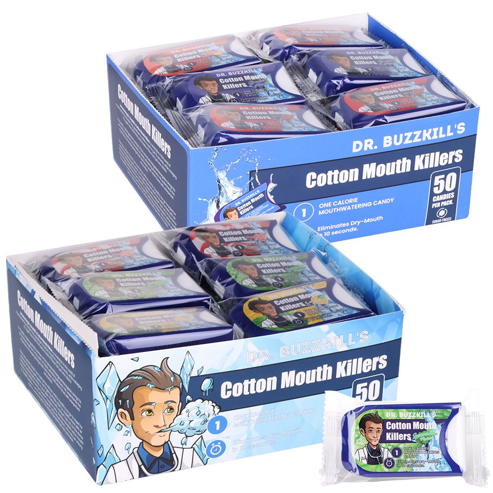 Dr. Buzzkill's CottonMouth Killers Candy | 50pc | 24pk Display