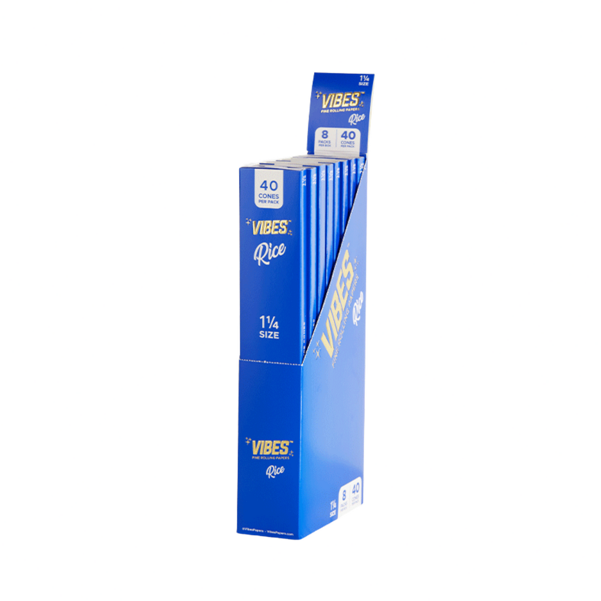 VIBES Cones Box - 1.25" - 40 Pack