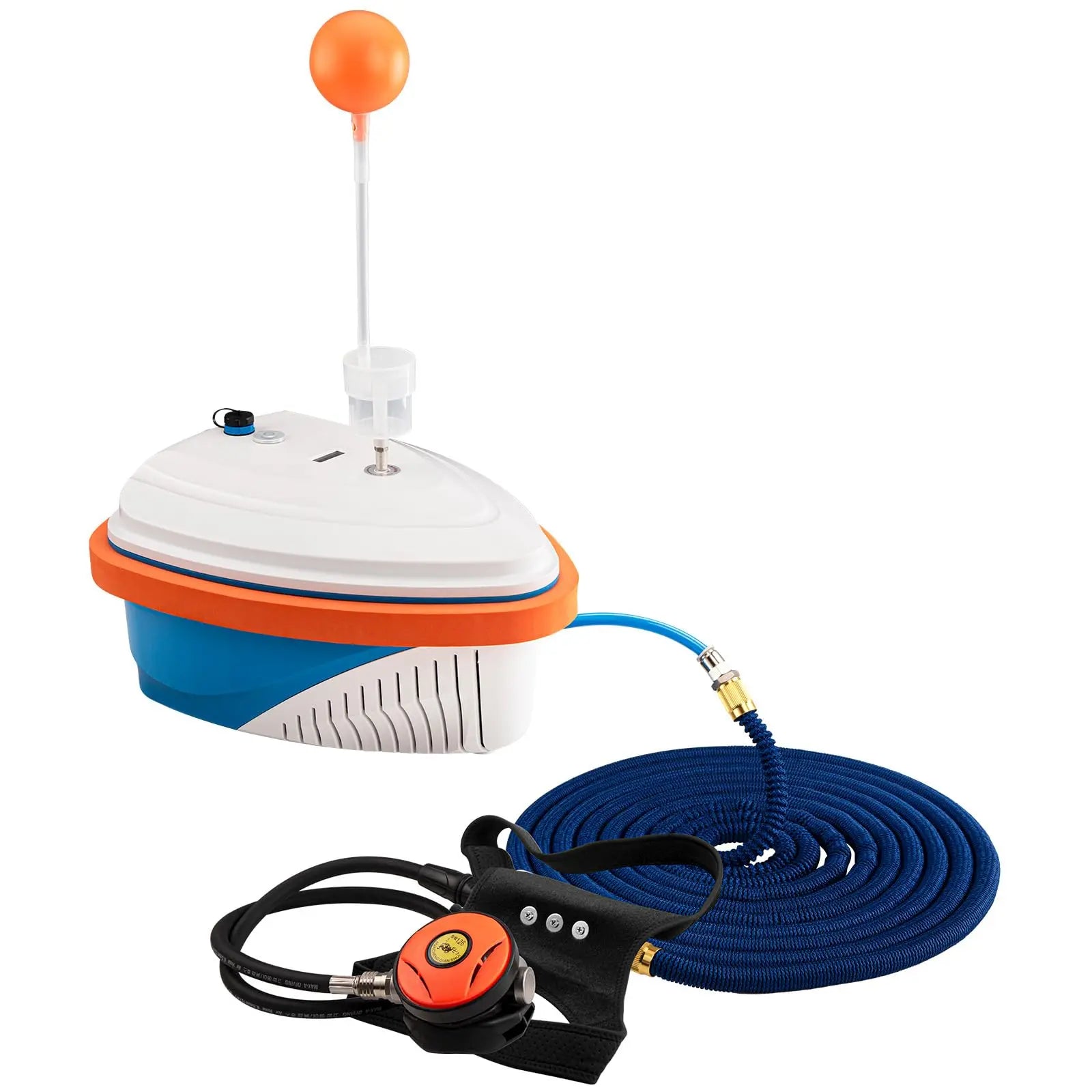 Diving Hookah System Underwater Diving Ventilator Waterproof Portable Scuba Gear 7-10H/50-60 Feet Powerful Motor Air Compressor