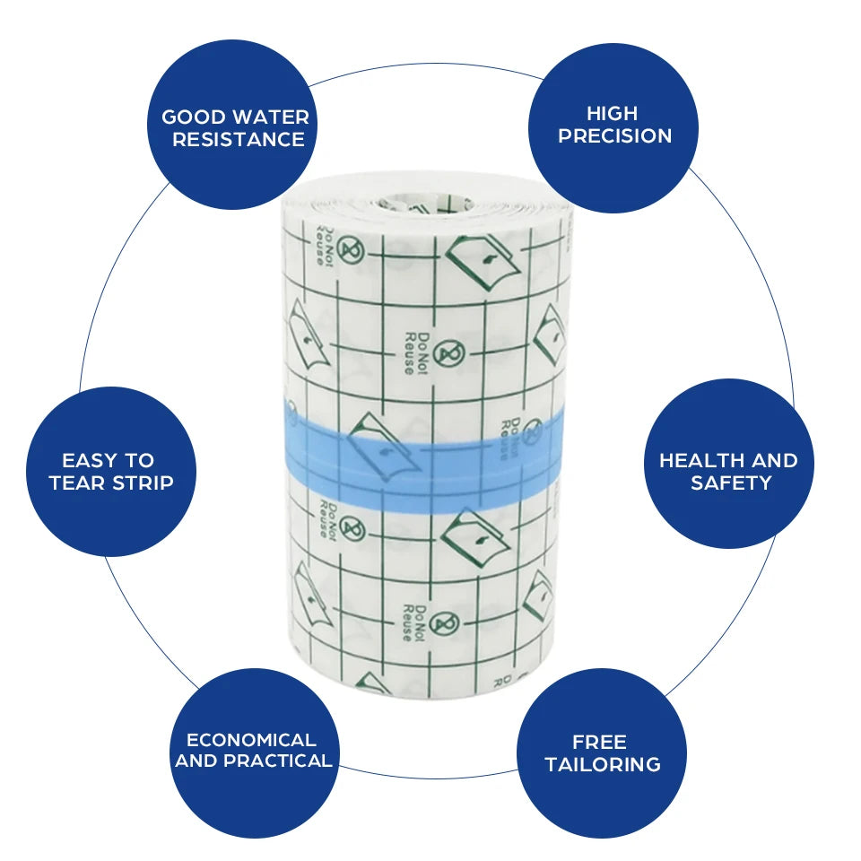 10m Waterproof Tattoo Film Aftercare Protective Skin Healing Tattoo Adhesive Bandages Repair Tattoo Accessories Supply PU Tape