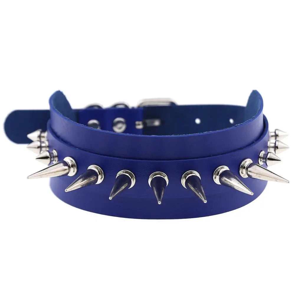 Punk Spiked Choker Collar